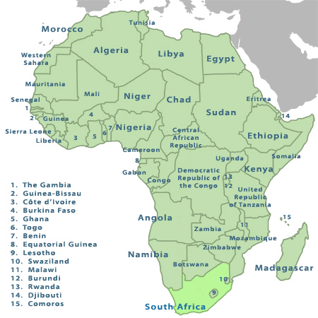 Map of Africa