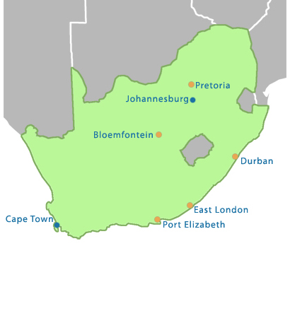 Map of South Africa